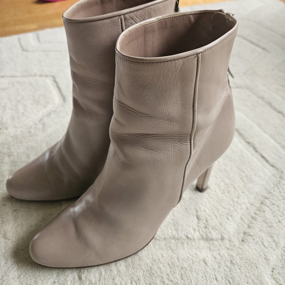 SOLD MIU MIU Heel Ankle Boots size 8 US / 39EUR Beige  Nude - Picture 2 of 16